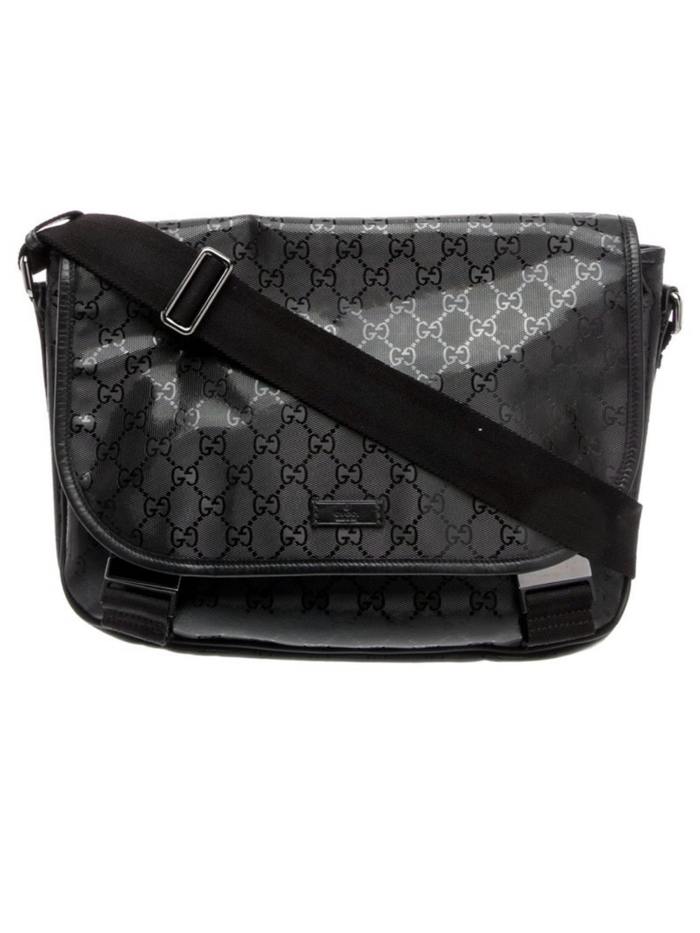 Gucci GG Imprime’ Black Messenger Bag
